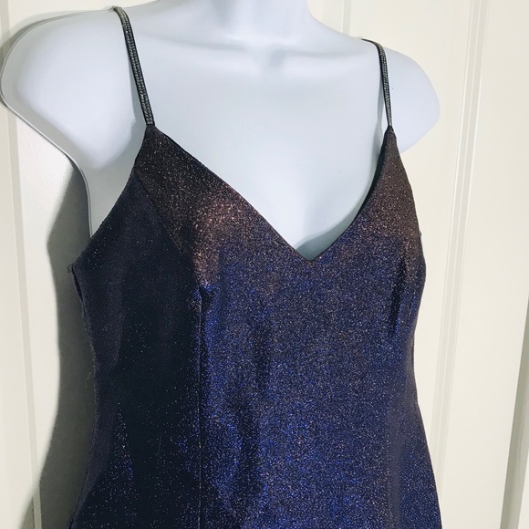 TopShop Sparkle Mini Dress Size 6 - Picture 4 of 6
